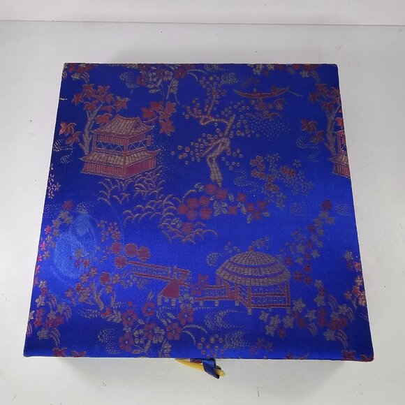 Yi Lin Arts & Treasures Ceramic Tile Coasters Four Maidens Of Beauty Brocade Box - Picture 8 of 9